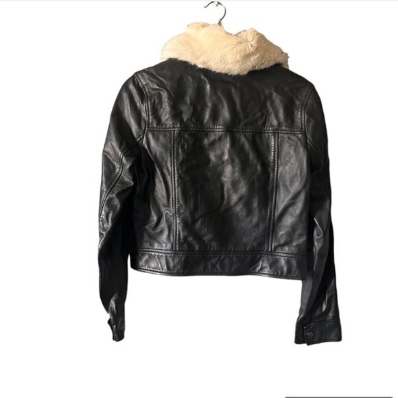 Slate and willow black leather jacket - Picture 4 of 9